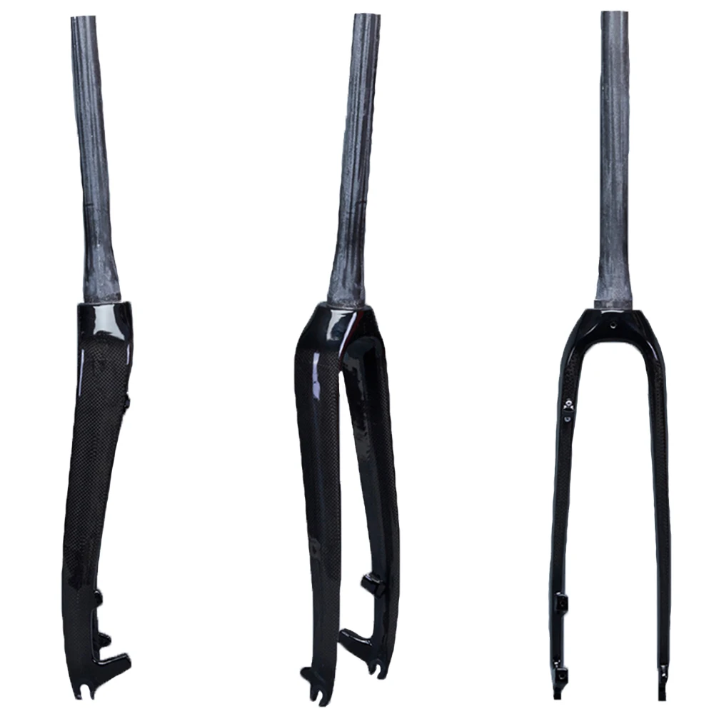 

Горный велосипед полностью из углеродного волокна, шоссейный велосипед, передняя жесткая вилка, конический фрикционный тормоз 28,6 мм, глянцевые матовые велосипедные детали 1-8 дюймов