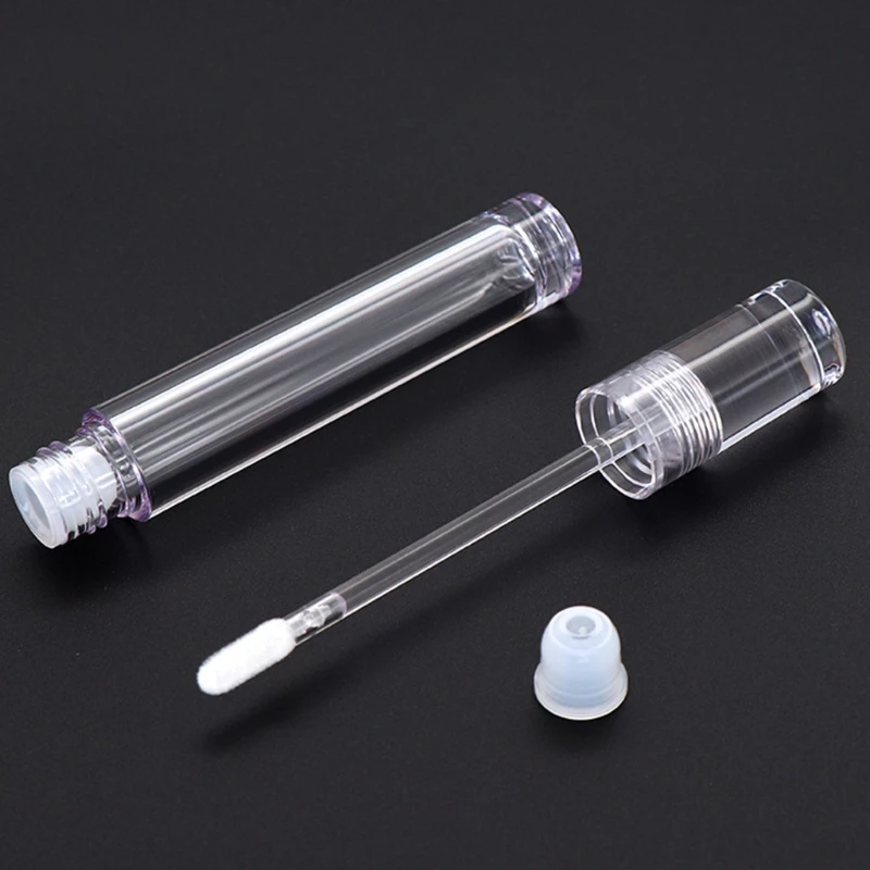 

10pcs 5.5ml Empty Lip Gloss Tube Clear Lip Balm Bottle Refillable Container