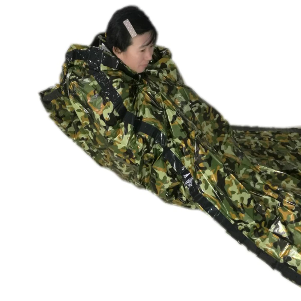 Уличный Камуфляжный аварийный спальный мешок сохраняющий тепло