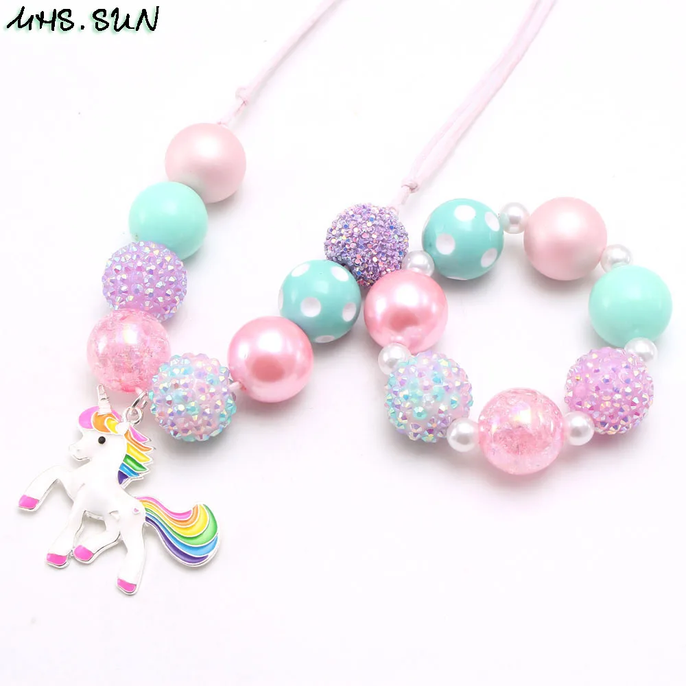 Служба. Солнце комплект массивной бижутерии единорог кулон для маленьких