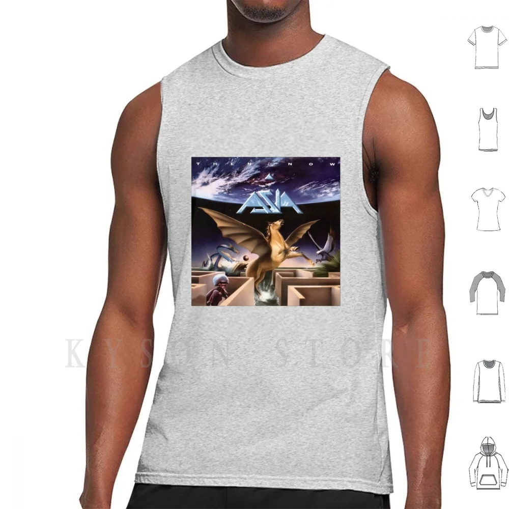 

Майка с надписью Asia Rock Band-Then And Now, 100% хлопок, азиатская рок-группа, затем и сейчас британская рок-группа, прогрессивная рок