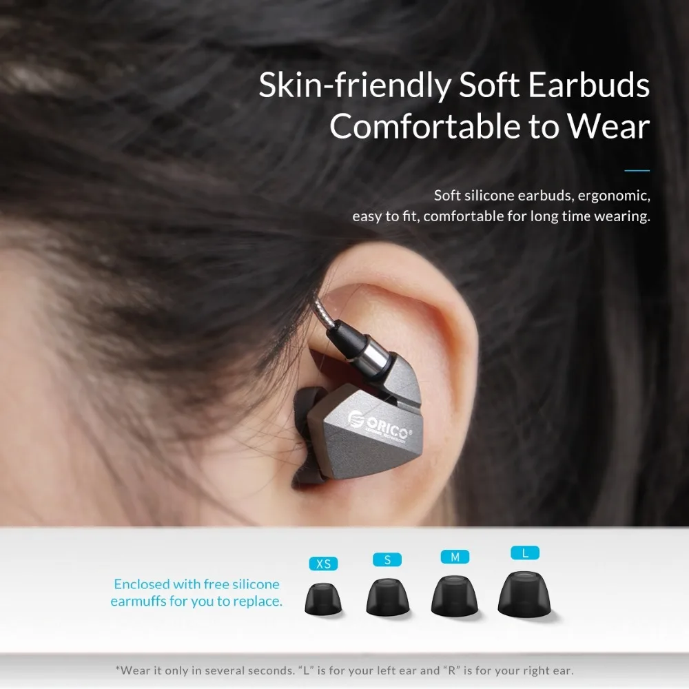 ORICO наушники водонепроницаемые с микрофоном Hifi музыкальные для iPhone Samsung Xiaomi Huawei MP4