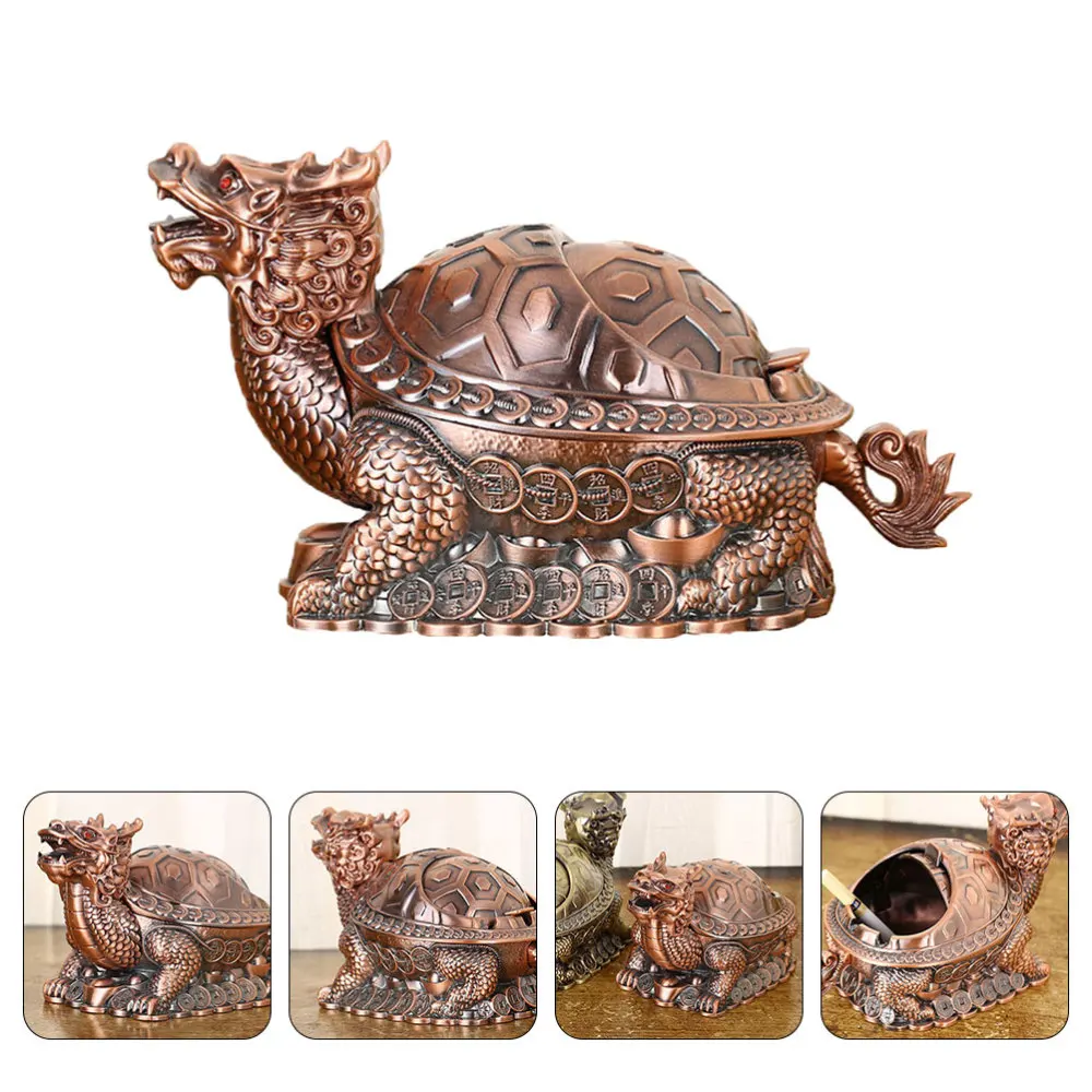 

1pc Creative Ashtray Household Cigarettes Ashtray Retro Ash Holder with Lid