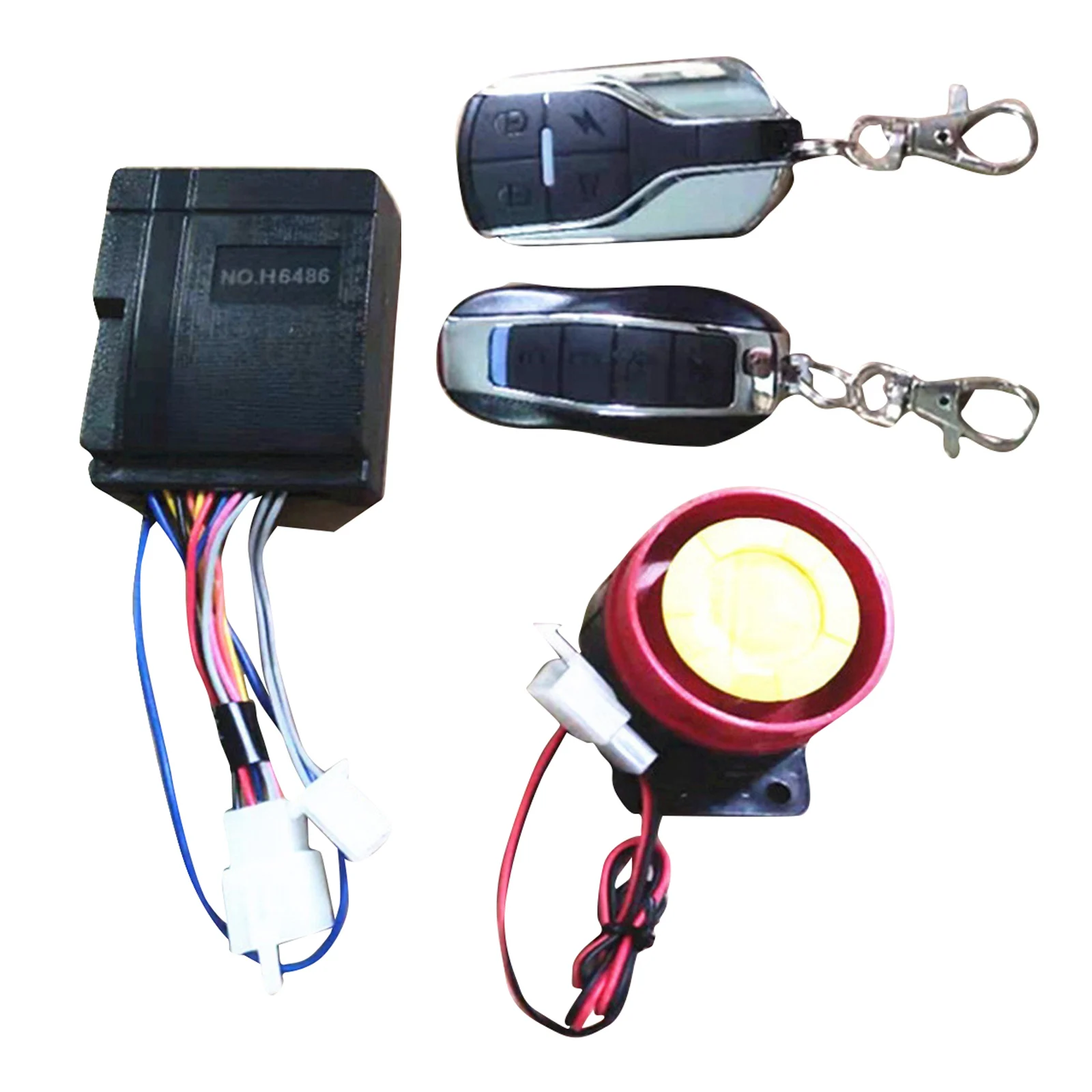 

12V Motorcycle Anti-theft Security Alarm System Device 125db Remote Control Key Speaker Alarm Waterproof Device Universal