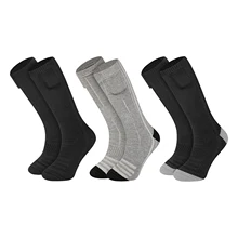 Chaussettes chauffantes électriques pour hommes et femmes, 1 paire, pour cyclisme en hiver, avec batterie, chargement USB, auto chauffant  (4)