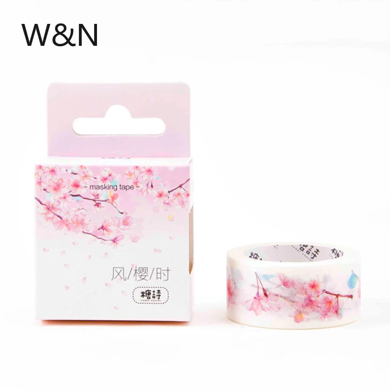 Японский декоративный для декора бумага цветы вишневый цвет маскирующая васи