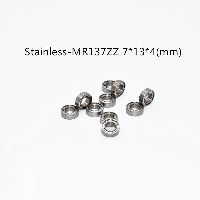 SMR137ZZ Bearing 7*13*4 mm ( 10PCS ) ABEC-5 Stainless Steel Ball Bearings metal sealed SMR137Z SMR137 Z ZZ