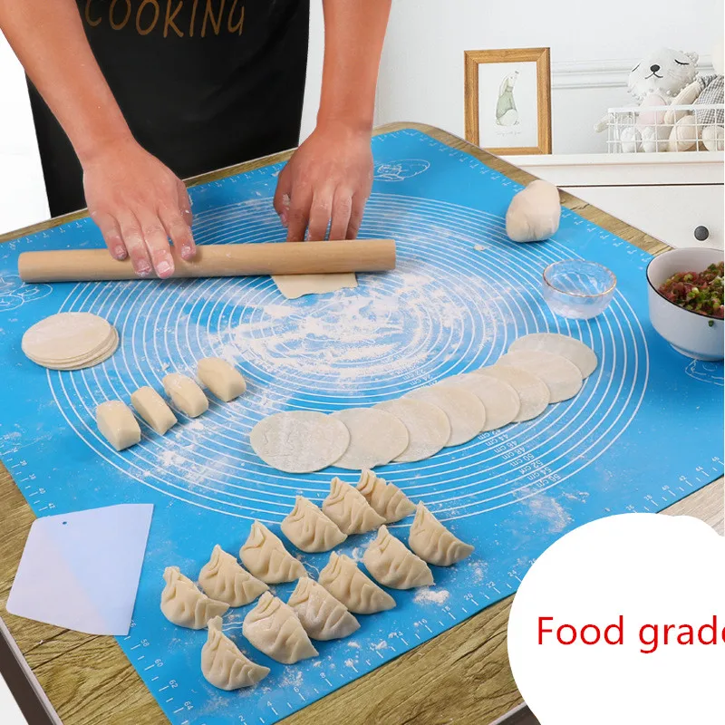 

Thick Non-stick Rolling Mat Pastry Baking Sheet Pads Kitchen GadgetKitchen Accessorie Silicone Kneading Dough Mat Cookie Baking