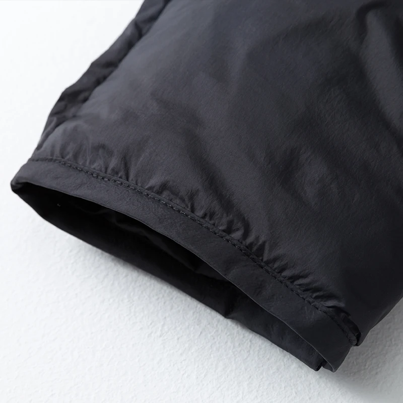 

Women Down Jacket Stand Collar Turtleneck Lady Loose Single Breasted Jacket Unisex Zipper Warm Outwear White Duck Down Tops