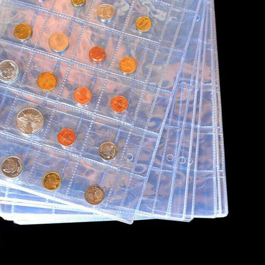 Альбом для монет 10 шт./лот страницы 300 карманов коллекции размером &lt33 мм почтовые