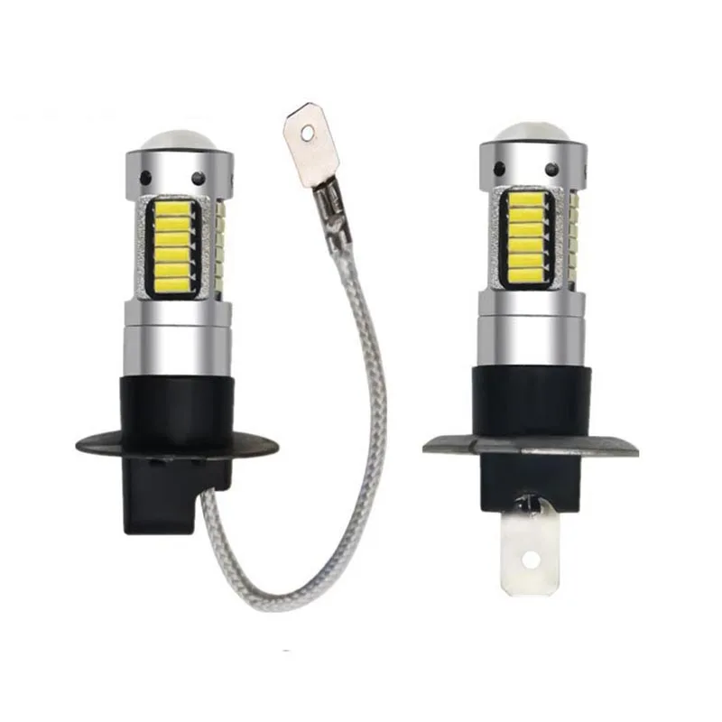 2шт Led автомобиль чрезвычайно яркий декодирование H1 H3 4014 30smd передние