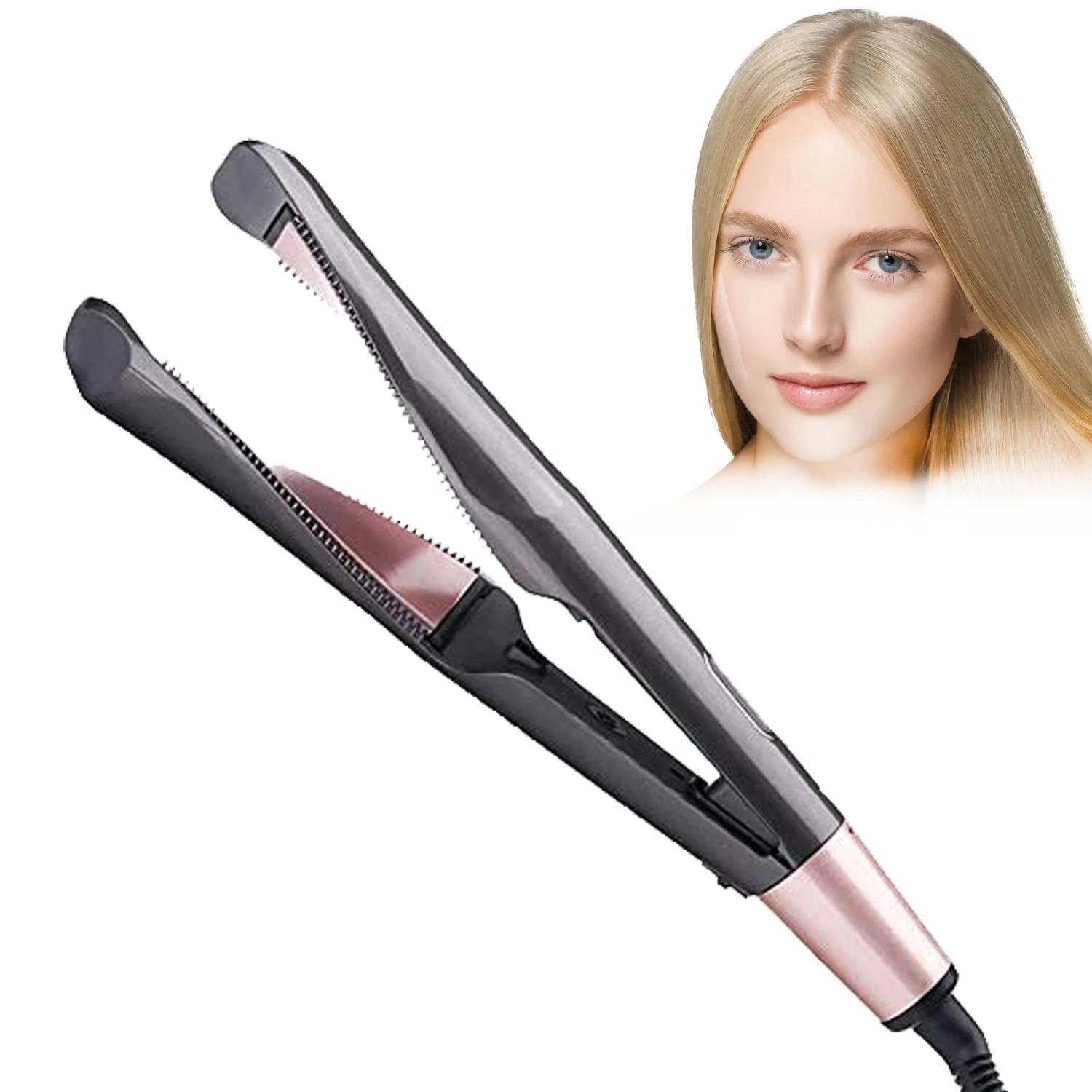 

New Arrive Hair Curler & Straightener 2 in 1, Spiral Wave Curling Iron, Professional Hair Straighteners, Fashion Styling Tools