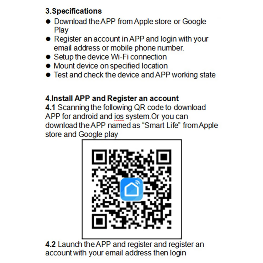 Белый цвет wifi сигнализация утечки воды умный мобильный детектор приложение