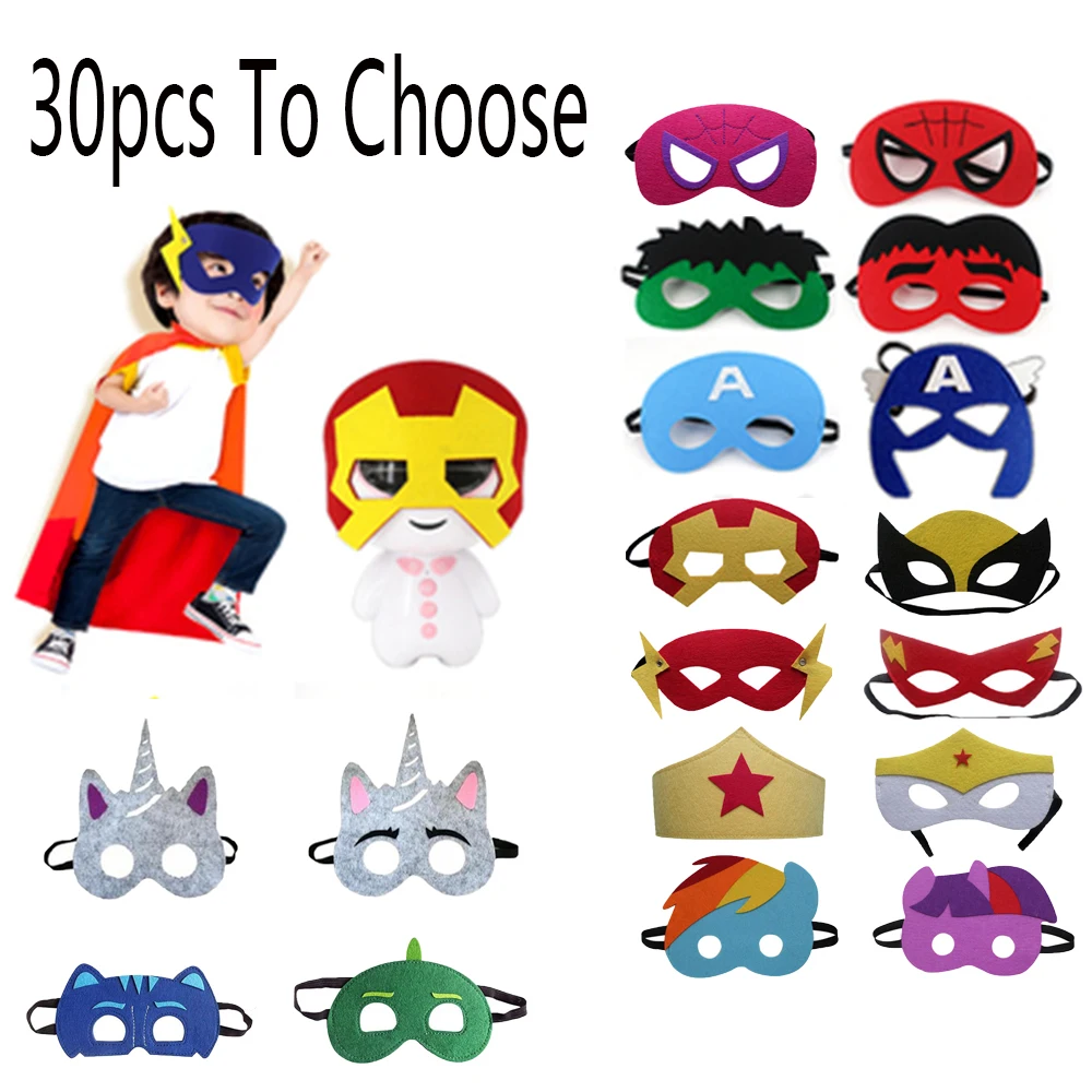 Маски супергероев на Хэллоуин костюм для рождевечерние дня рождения маскарадный
