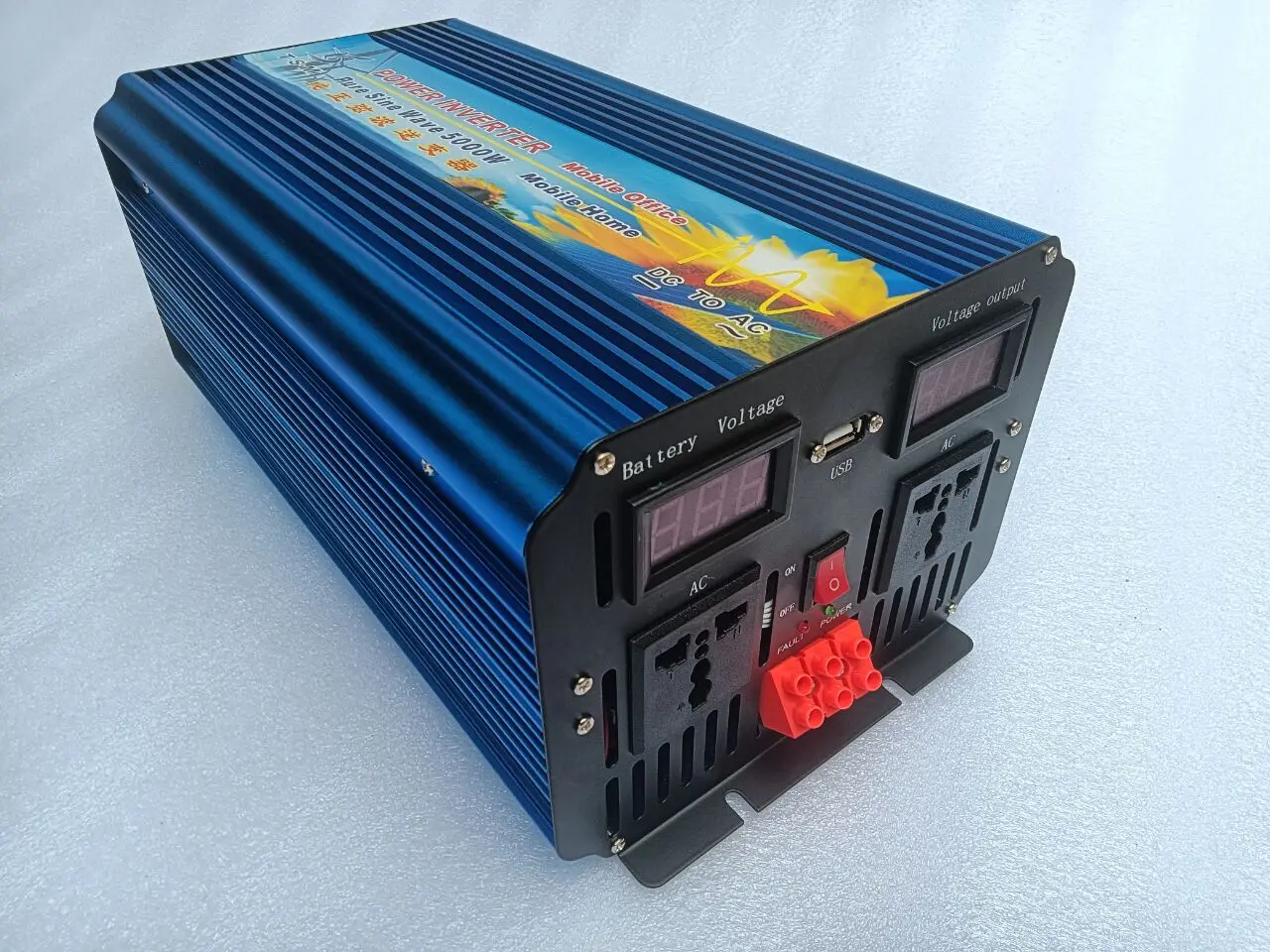 

5KW 5000W Power Inverter Pure Sine Wave DC 12V to AC 220V Power Supply