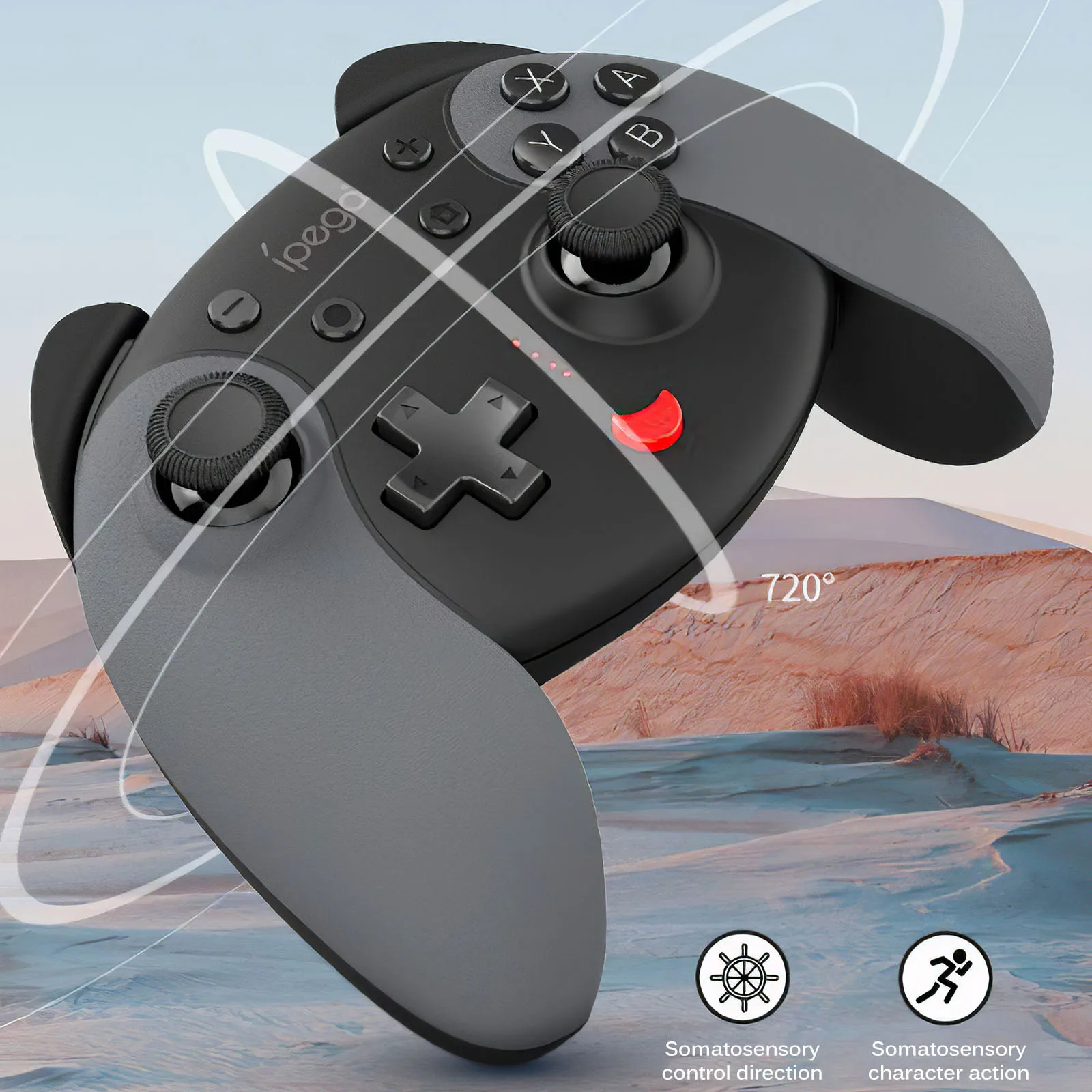 

Беспроводной геймпад с поддержкой Bluetooth для видеоигр Nintendo Switch Pro NS, 6-осевая функция вибрации для консоли переключателя