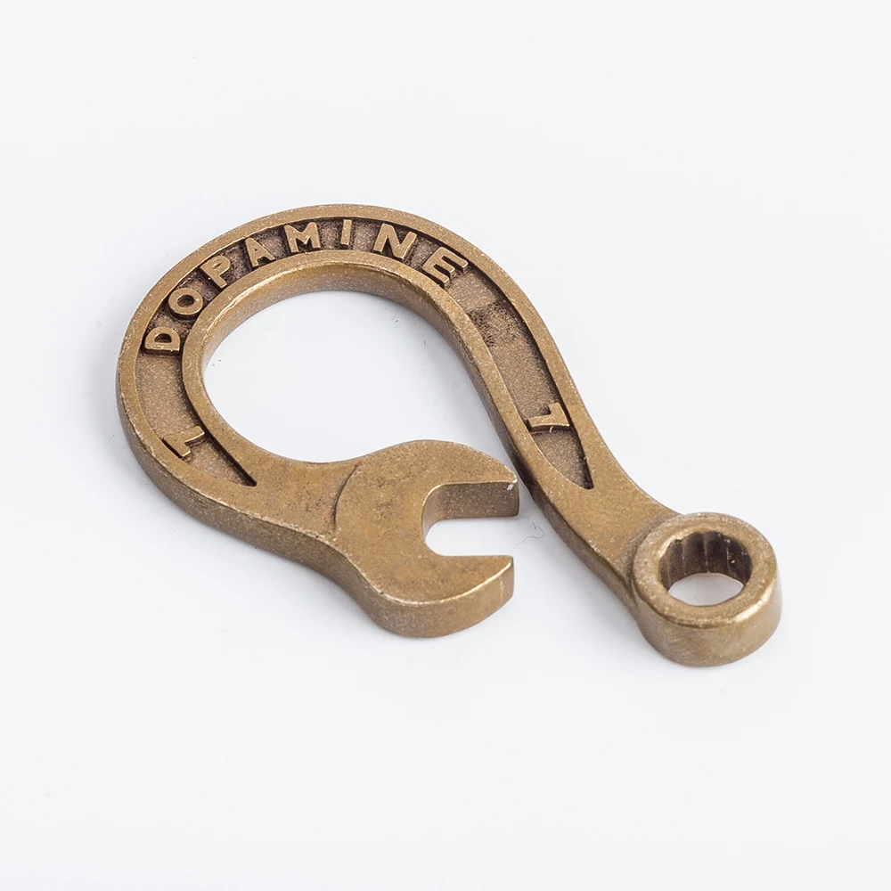 Type 1 Coppertist. wu латунный ключ декоративный узор карабин гаечный ключ застежки коготь крюк брелок кулон-брелок для автомобиля - Цвет: Type 1