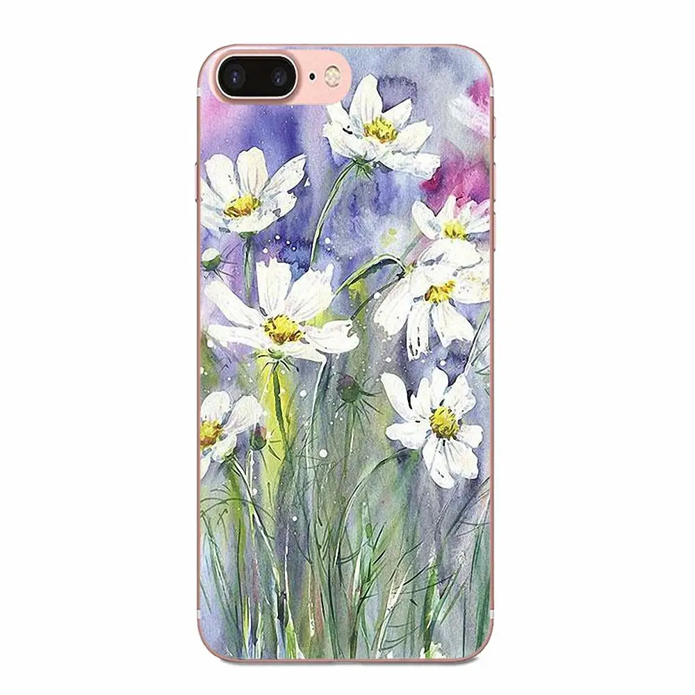 Для LG G2 G3 G4 G5 G6 G7 K4 K7 K8 K10 K12 K40 мини стилус ThinQ мягкие чехлы Capa Рисование цветов масляными красками - Цвет: as picture