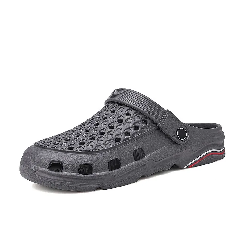 

Summer New Style Men's Slippers Comfortable Rubber Soles Beach Slippers Thick-soled Hole Shoes Men's Sandals Zapatillas Hombre