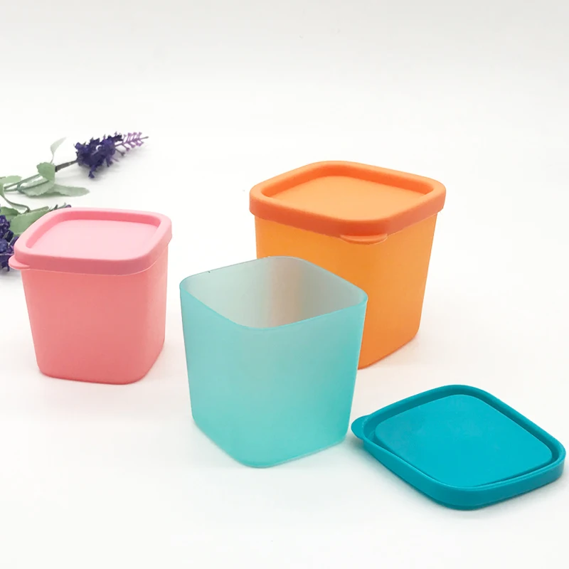 1Pc Portable Kitchen Plastic Mini Foods Jars With Cover lids Fruits Beans box Condiment Pepper jar Seasoning Storage Container | Дом и сад