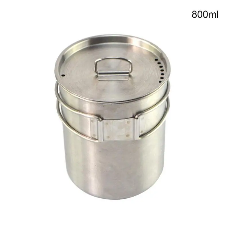 700 мл походная посуда Сверхлегкая титановая сковорода для кемпинга на открытом