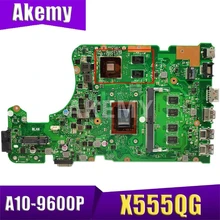 X555QG A10-9600P 8GB RAM Mainboard For ASUS X555 X555Q X555QG A555 A555Q A555QG Laptop Motherboard 100% Tested