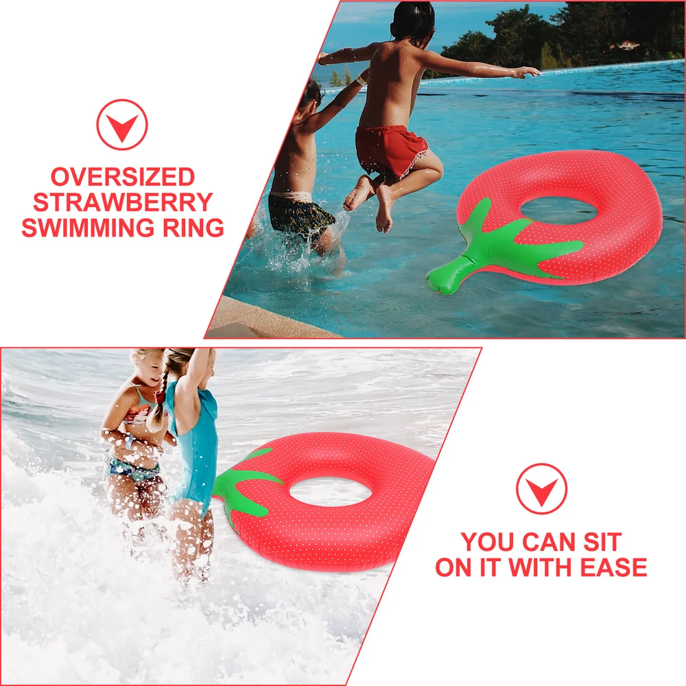 

Inflatable Pool Floats Swim Ring Fruit Design Floating Ring for Kids