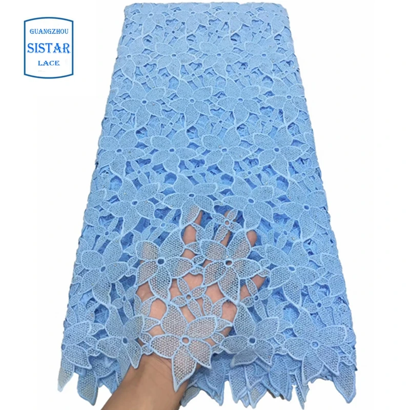 Guipure Cord Fabric Nigerian Milk Silk Lace with Stones White Color Hollow Out for Wedding Party 2020 | Аксессуары для одежды
