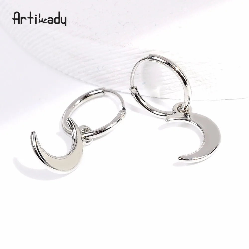 

Artilady endless hoop earrings for women silver color cartilage lightning earring jewelry gift drop shipping