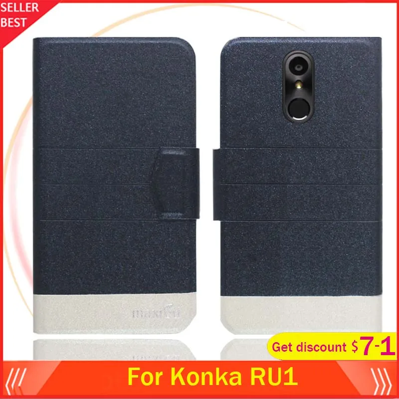 5 цветов горячей! Чехол Konka RU1 6 &quotфлип ультратонкий кожаный эксклюзивный чехол