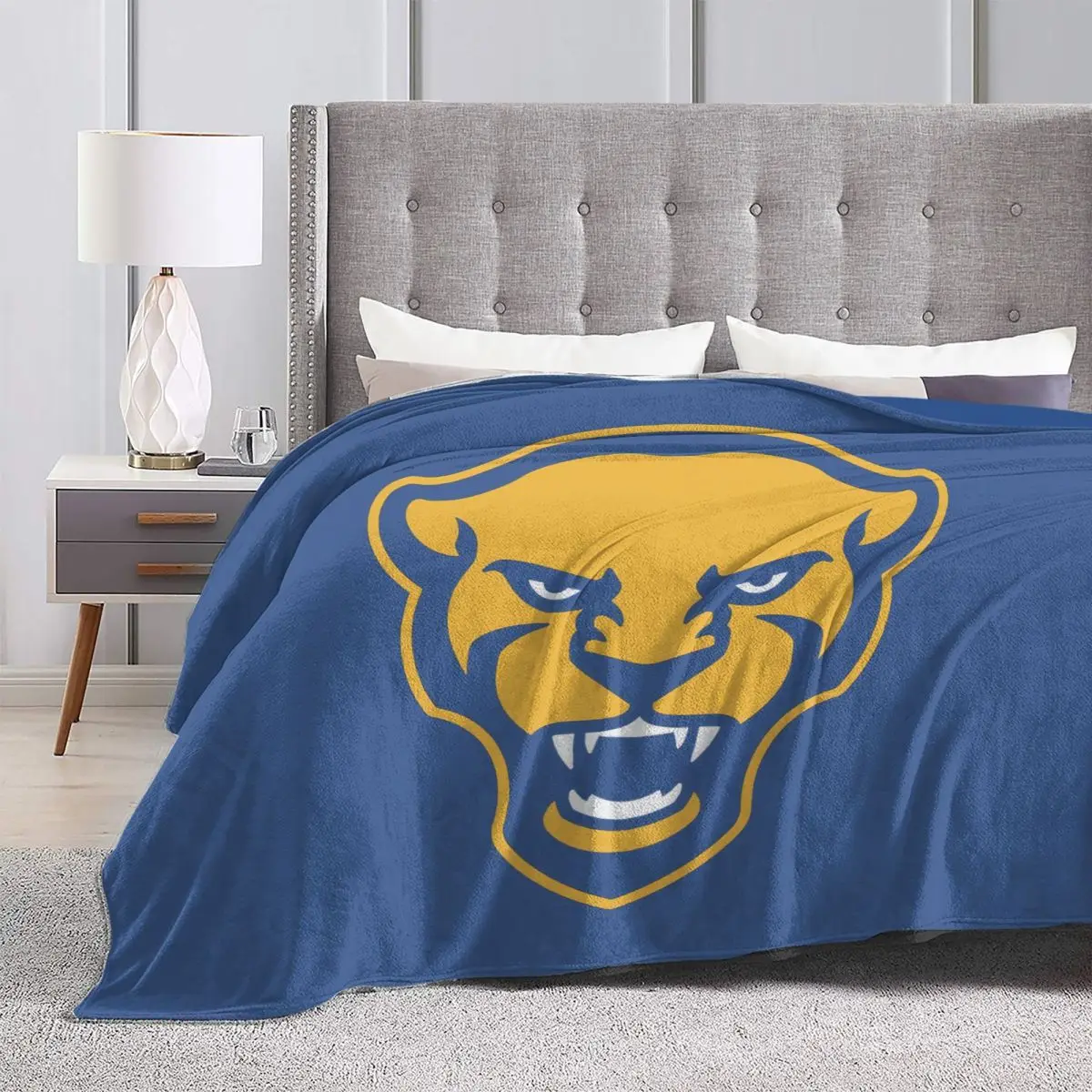

Pitting Panthers Microfiber Fleece Blanket Ultra Soft Throw Blanket Warm Lightweight Flannel Blanket for Couch Sofa Bed Office