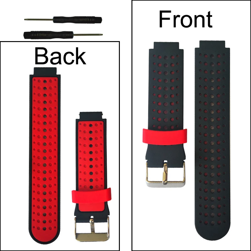 Silicone Replacement Watch Band for Garmin Forerunner 230 / 235 / 220 / 620 / 630 / 735 735XT watch Outdoor Sport Watchstrap