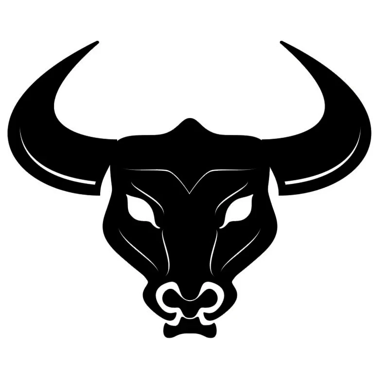

14.1*11.6CM Bull Head Decoration Funny Car Styling Vinyl Bumper Decal Cool Car Sticker