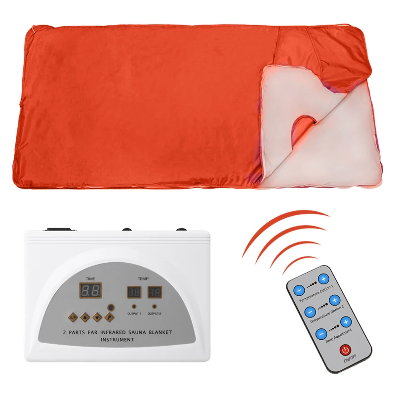 

Two-stage Acid Row Blanket Fit Sauna Blanket Detox Far Infrared Upgraded Stretch Oxford Cloth To Weight Loss and Relieve Pain