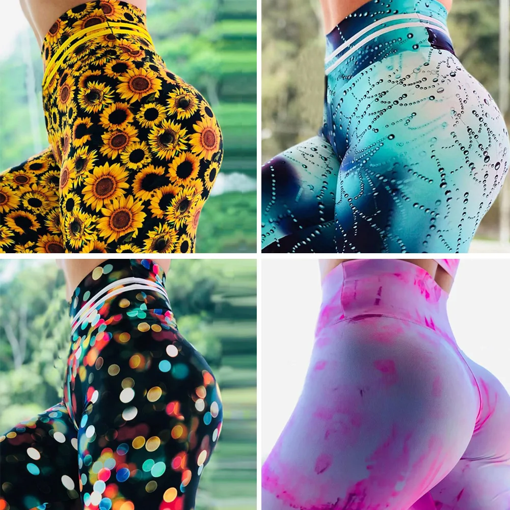 

Grid Tights Yoga Pants Women Seamless High Waist Leggings Breathable Gym Push Up Clothing Girl Yoga Pant