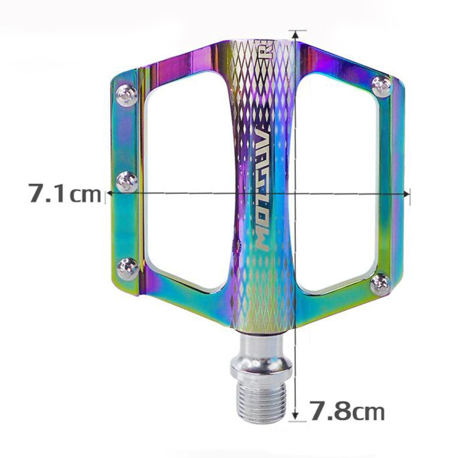 

Folding Bicycle Pedals Flat Platform M14x 1.5mm for Road Mountain Bike