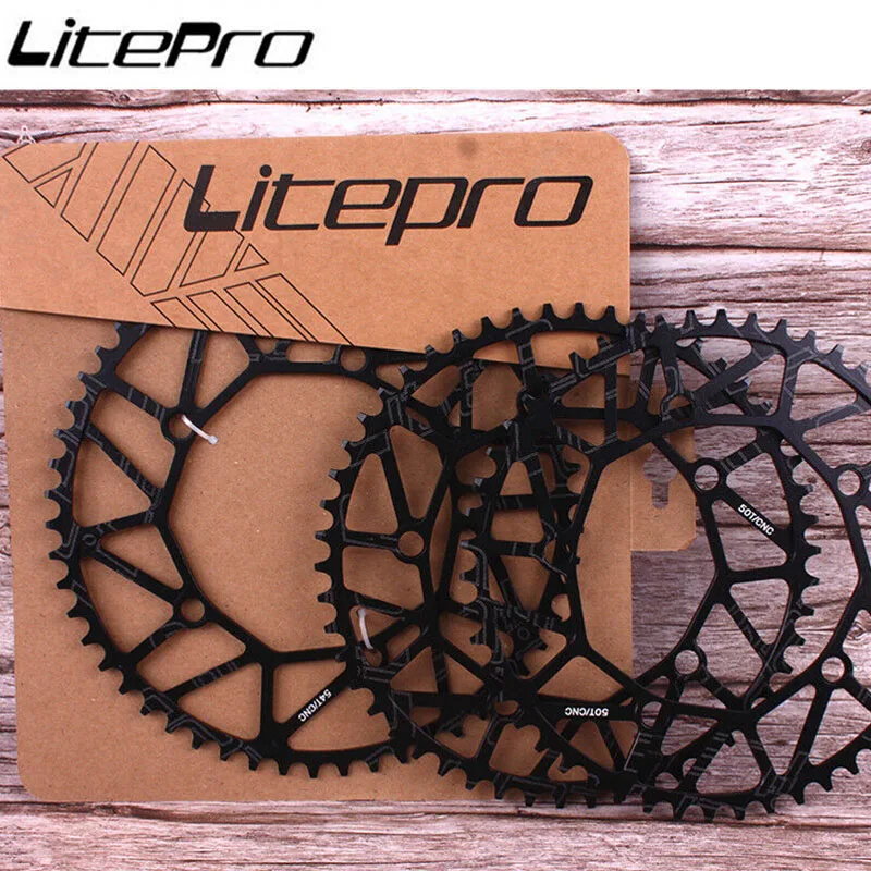 Узкая широкая Звездочка LITEPRO 130BCD односкоростная для велосипеда складной
