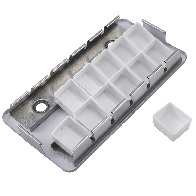 

Half Box [Small] with 12 Grids Watercolor Paint Tank Box Palette Painting Storage Paint Tray Palette Paint Box