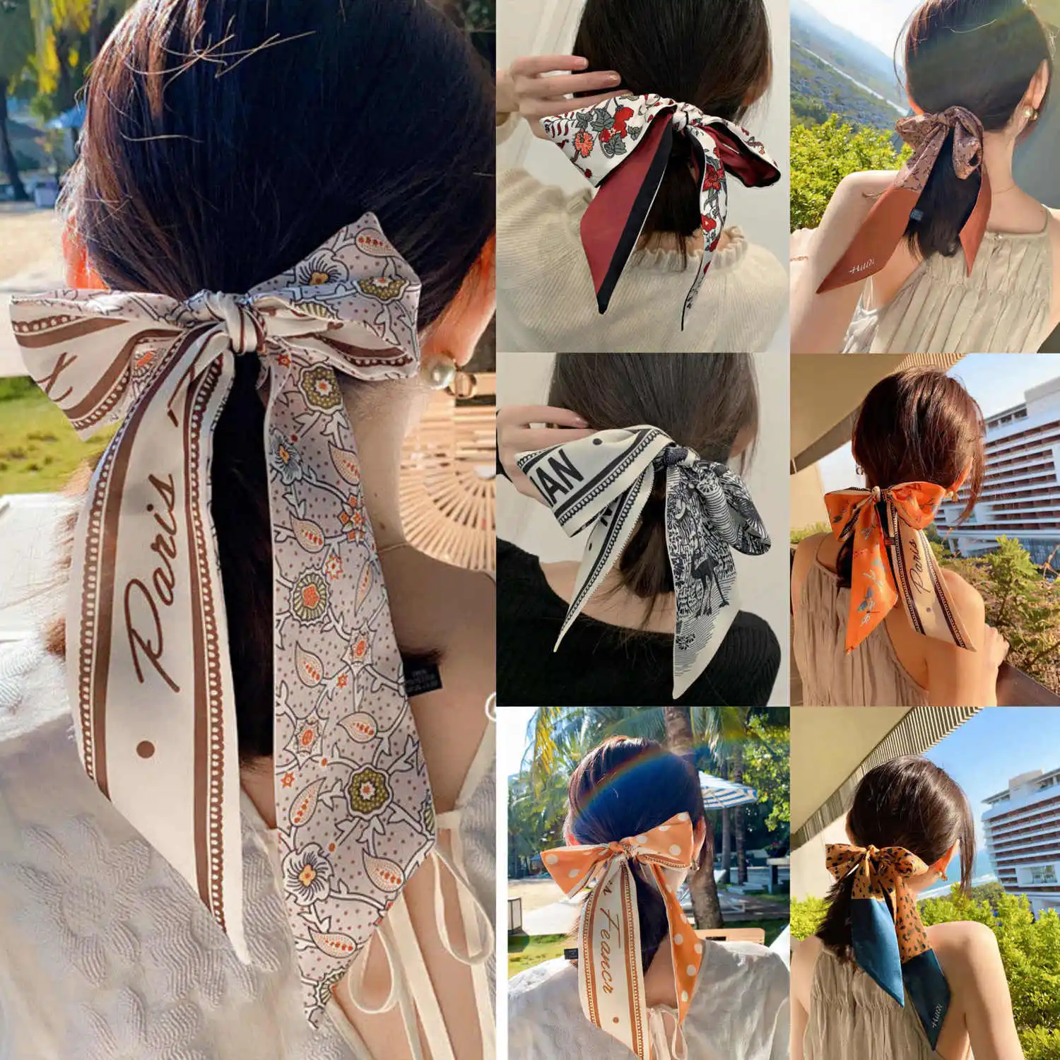 

New Fashion Long hair scarf Hair ties, scarves, headbands Long Ribbon Headwear