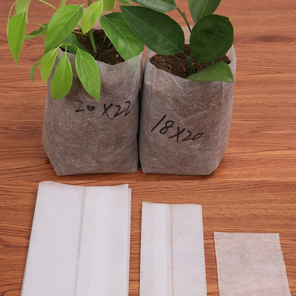 25/50/100pcs Different Sizes Non-woven Seedling bag Pots Eco-Friendly  Aeration Planting Nursery Bag Plant Grow Fabric Pouch floating plant pot