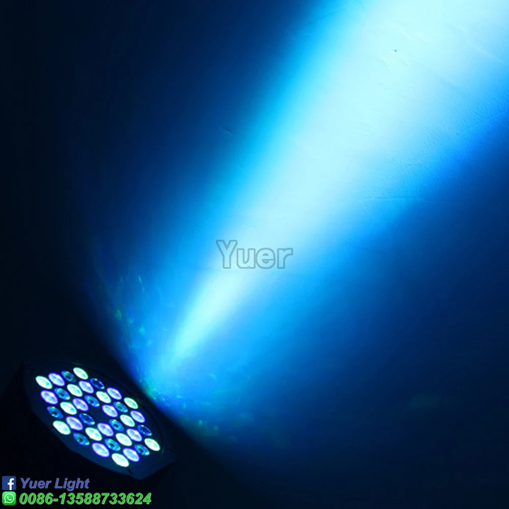 Плоский светодиодный RGB прожектор Par 36x3 Вт стробоскосветильник DMX512 с