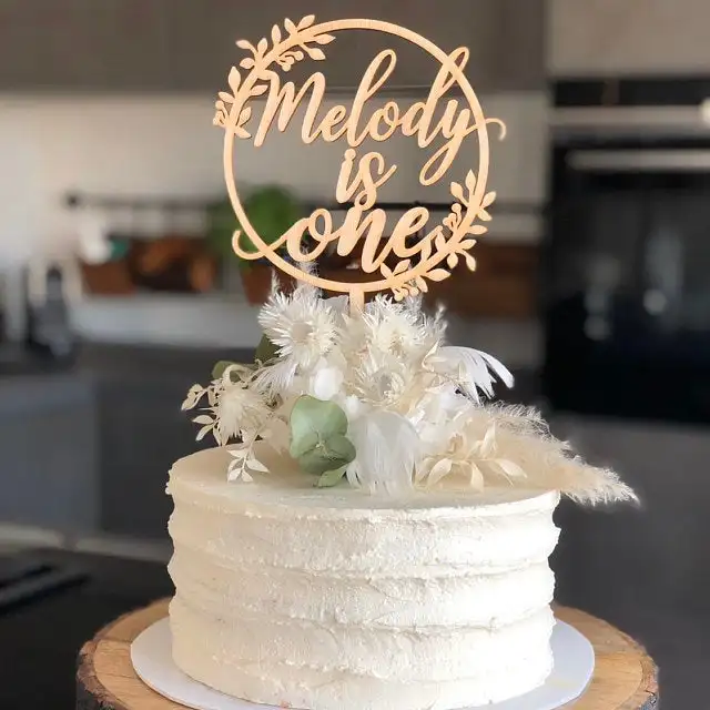 Индивидуальное название Топпер для торта на день рождения детский первый