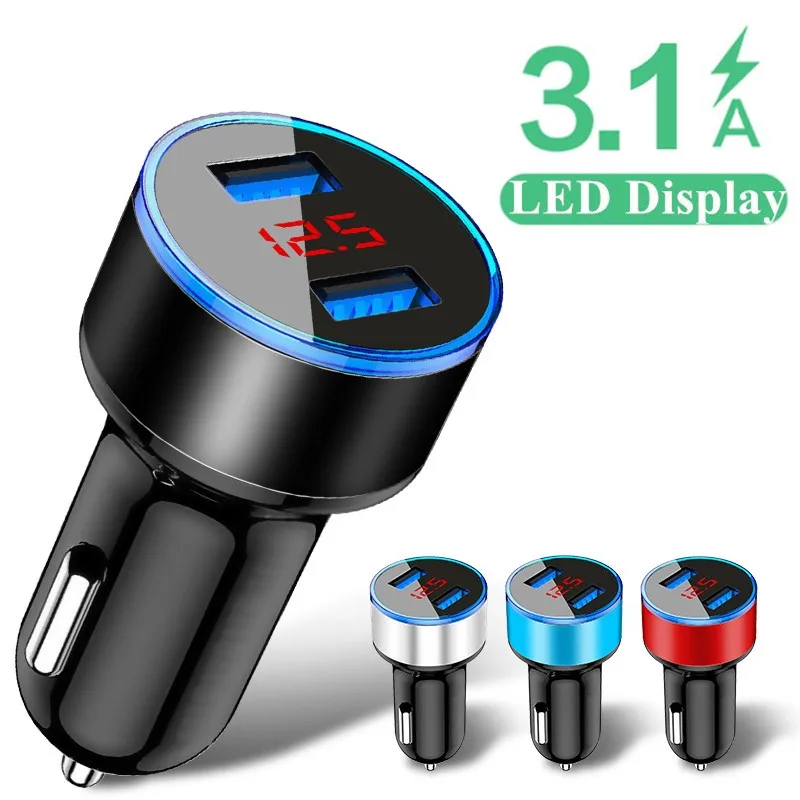 Автомобильное зарядное устройство с двумя USB портами 3 0 А| |