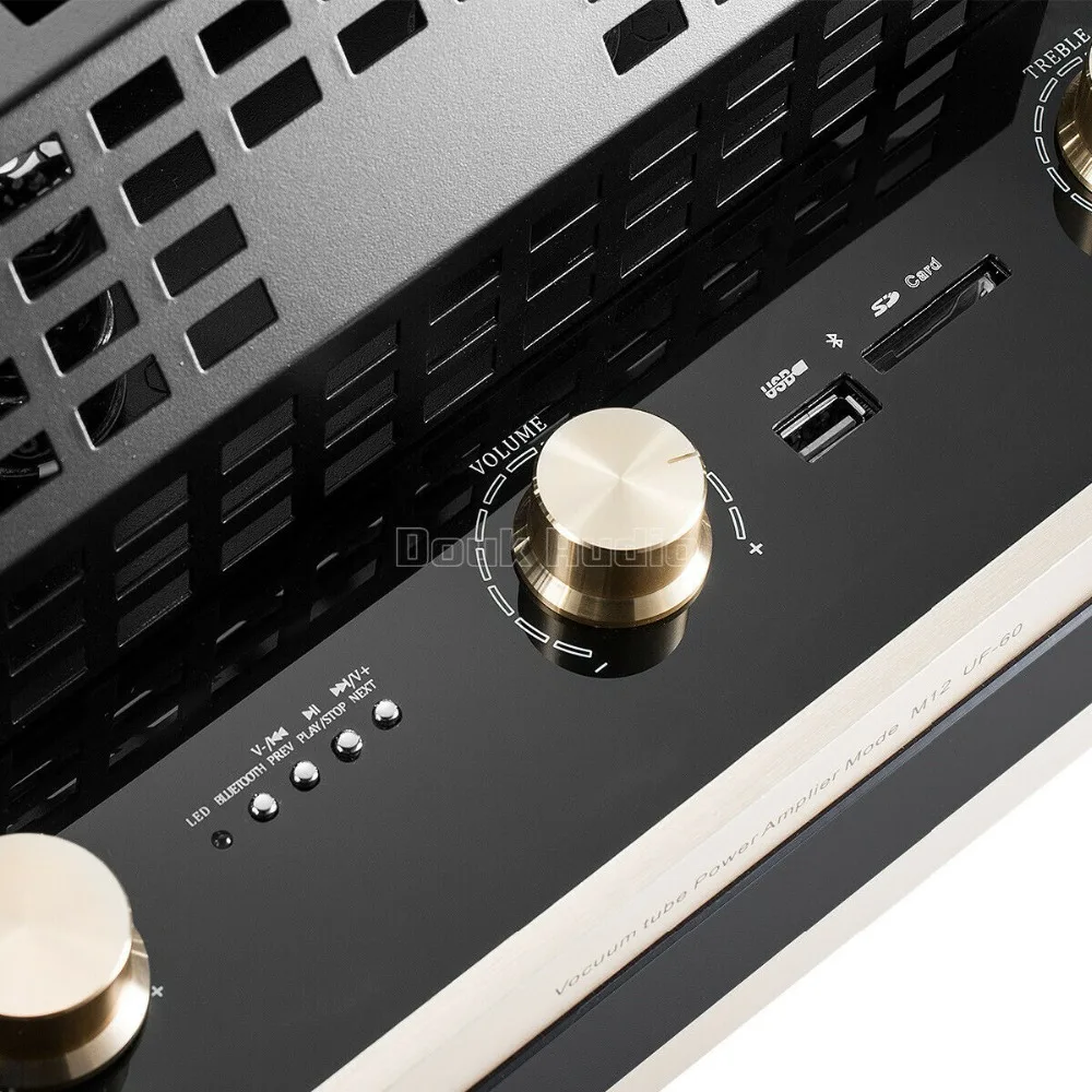 Nobsound HiFi Bluetooth вакуумный ламповый усилитель стерео аудио класс AB мощность встроенный усилитель воспроизведения музыки с USB/SD карты воспроизведения