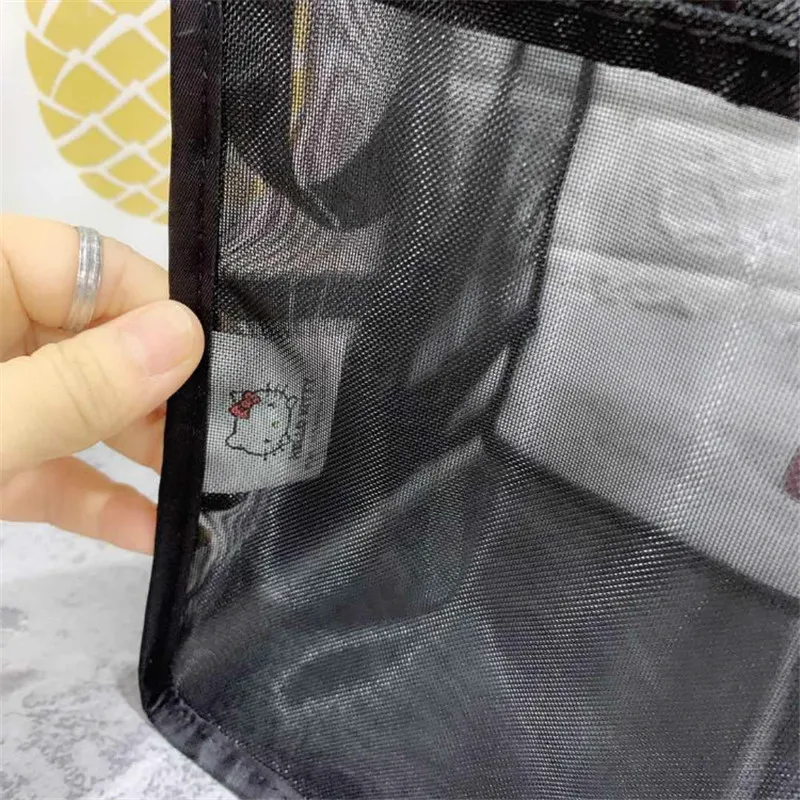 Женская сумка HELLO KITTY сетка для стирки Сетчатая Сумка модная пляжная складная