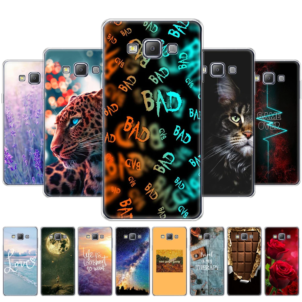 For Samsung Galaxy A7 2015 Case silicon Soft TPU Back Cover for Samsung A7 2015 A700 A700F Case 360 full shockproof coque