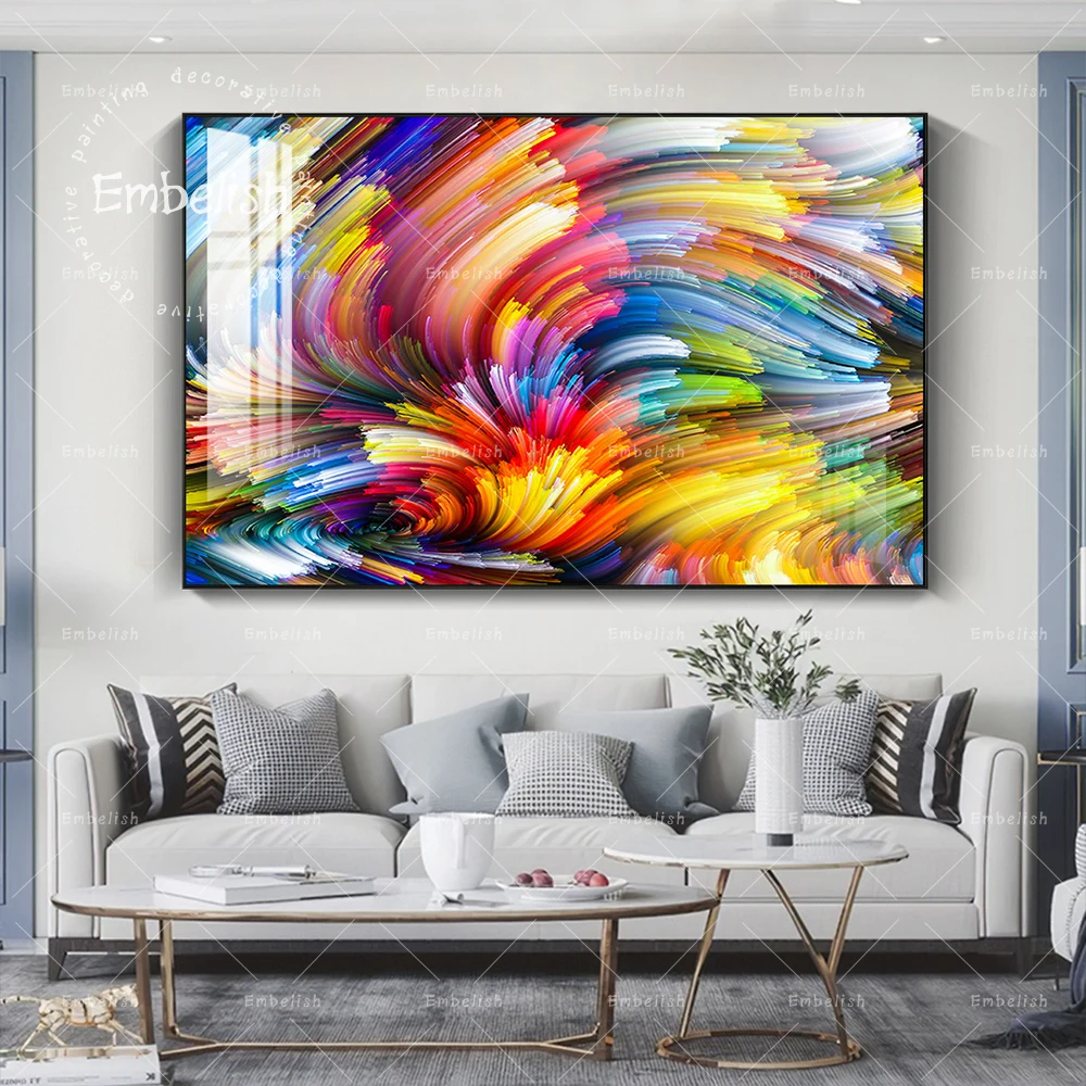 

Embelish 1 Piece Abstract Cloud Lines HD Wall Art Posters For Living Room Modern Home Decor Pictures Quality Canvas Paintings