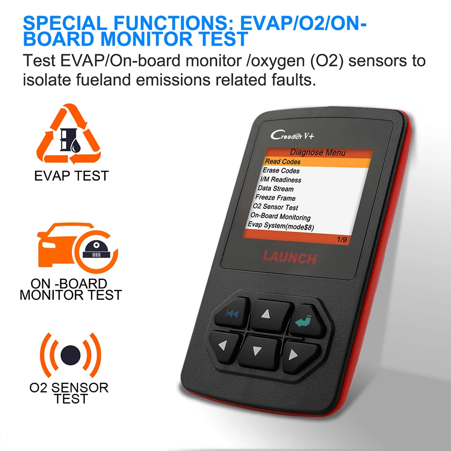Старт Creader V + OBD2 двигателя сканер EOBD OBD 2 диагностический инструмент улавливания