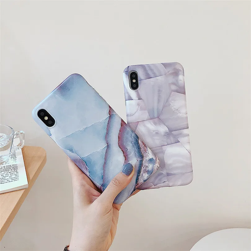 IMD мраморный чехол для телефона iphone 11 Pro Max XS X XR 7 8 Plus 6 S силиконовый Мягкий ТПУ
