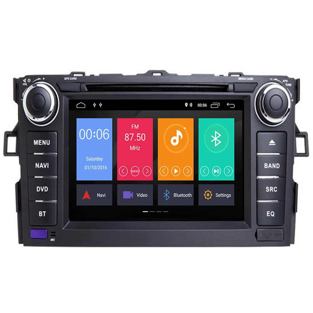 

2 din TDA7851 Android 10 8core4+64G car dvd player gps for Toyota Corolla 2012 8'' car stereo radio usb